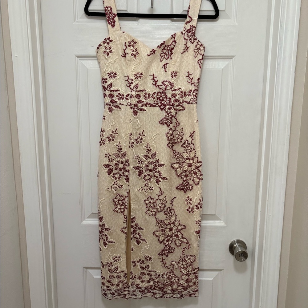 🖤 Dress the Population Midi Dress in Elegant Cream 🖤